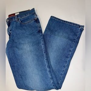 Womens Jeans Size 9 Bootcut LEVI 518 Denim Low Rise Stretch Blue Wash Juniors